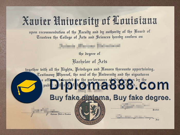 Xavier University of Louisiana diploma