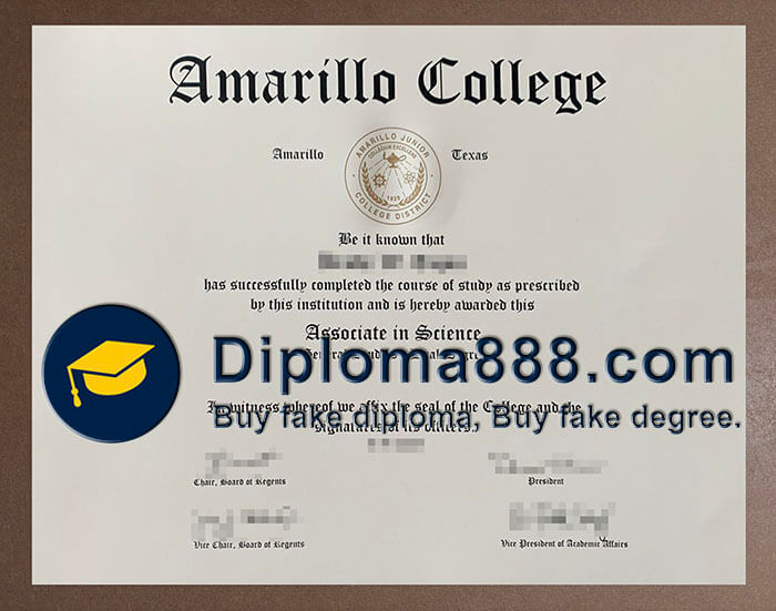 Amarillo College diploma