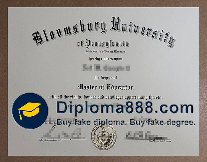 Bloomsburg University of Pennsylvania diploma