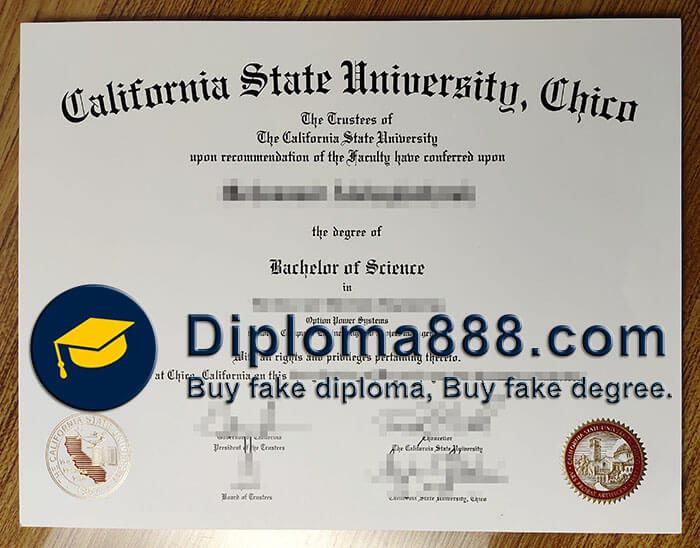California State University Chico diploma