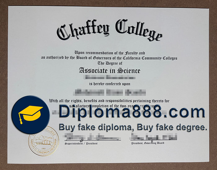 Chaffey College diploma
