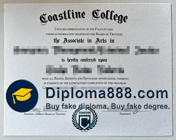 Coastline College diploma