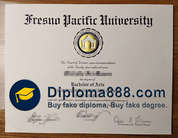 Fresno Pacific University diploma