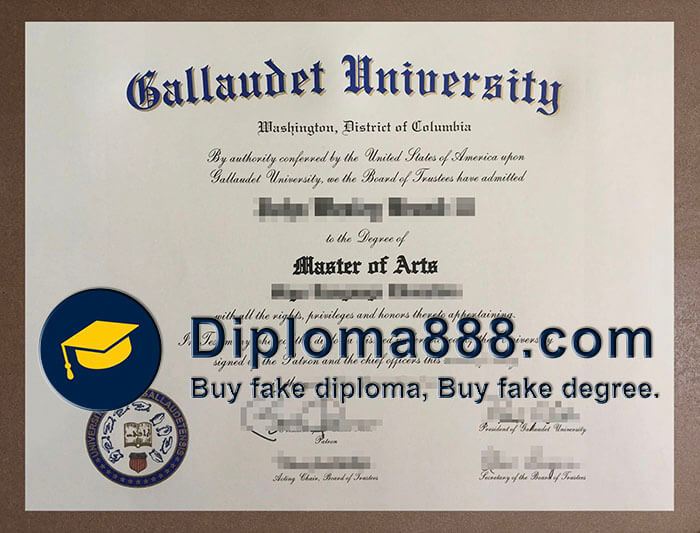 Gallaudet University diploma