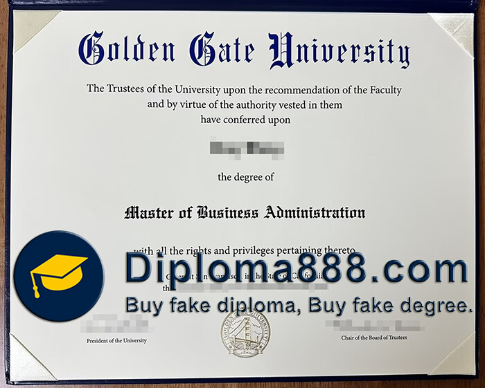 Golden Gate University diploma