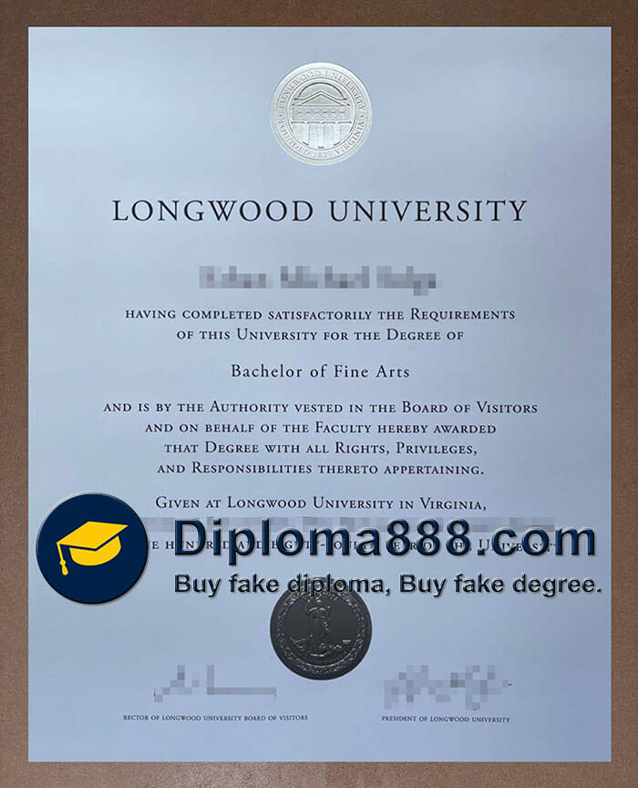 Longwood University diploma