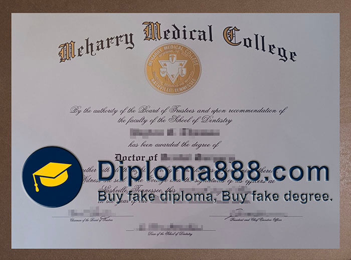 Meharry Medical College diploma