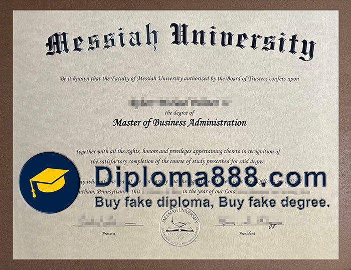 Messiah University diploma