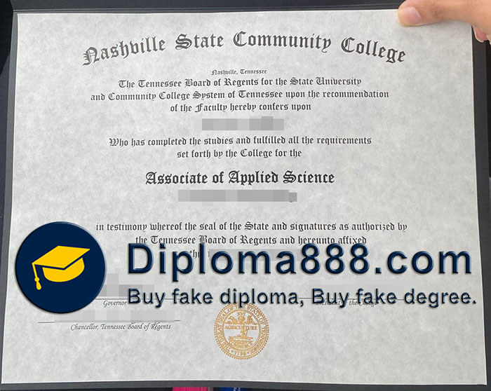 Nashville State Community College diploma