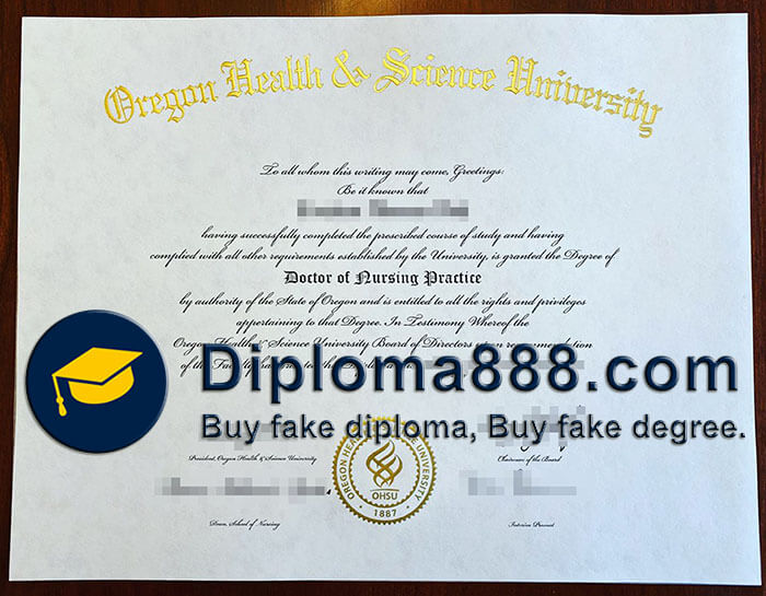 Oregon Health Science University diploma
