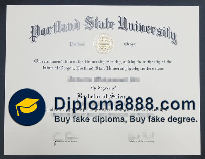 Portland State University diploma