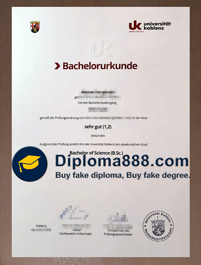 Universität Koblenz Zeugnis