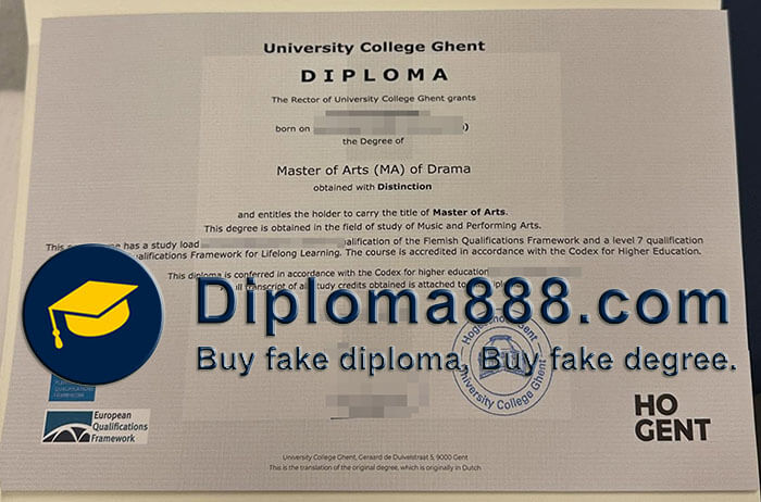 University College Ghent degree