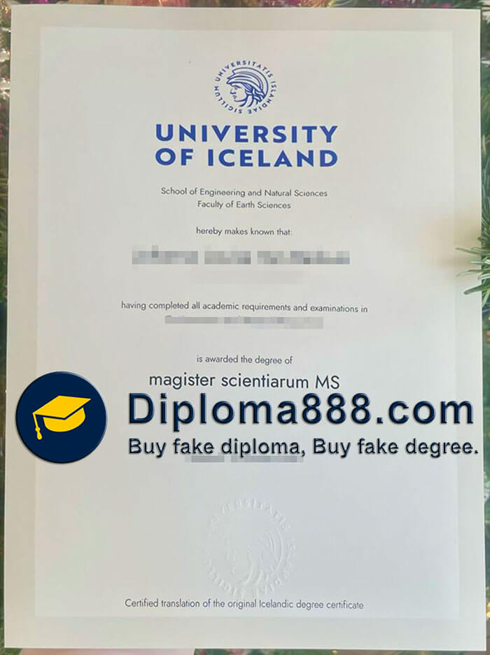 University of Iceland diploma
