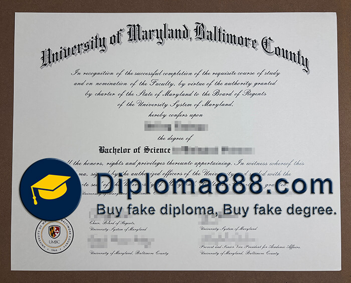 University of Maryland Baltimore County diploma