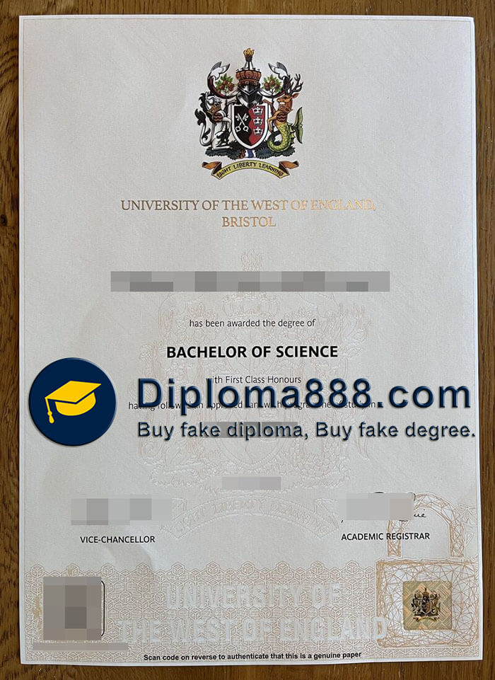 University of the West of England Bristol diploma