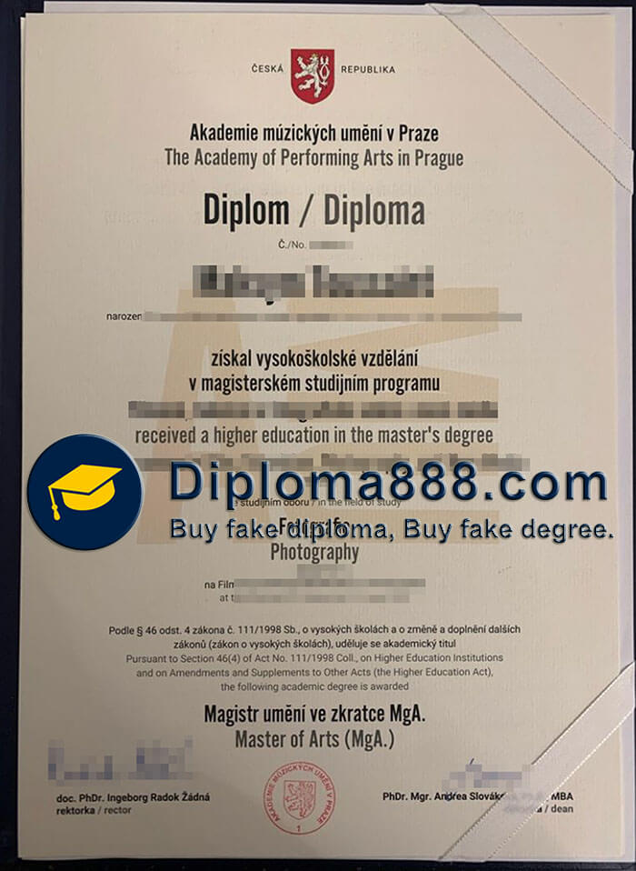 Akademie múzických umění v Praze degree