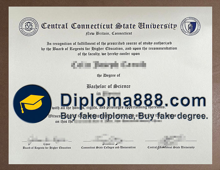 Central Connecticut State University diploma