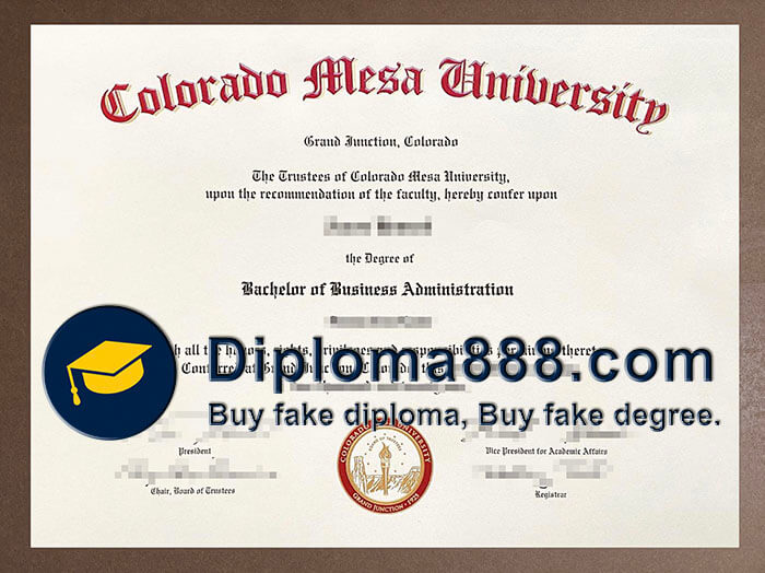 Colorado Mesa University diploma