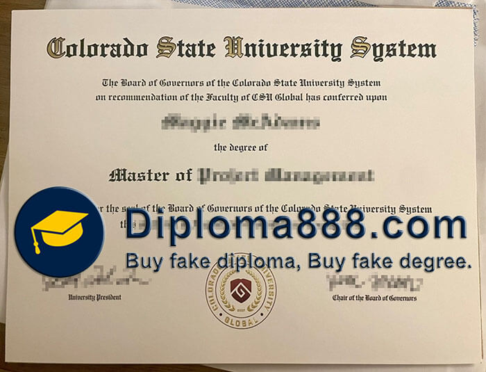Colorado State University Global diploma