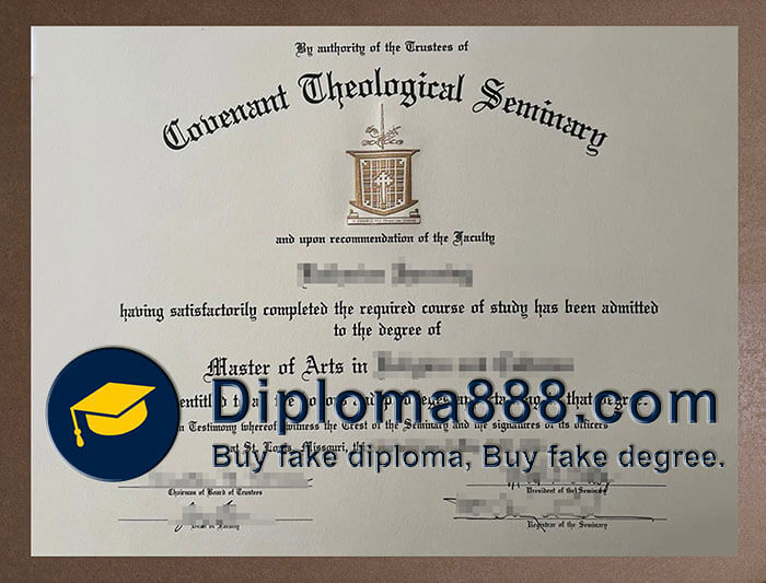 Covenant Theological Seminary diploma