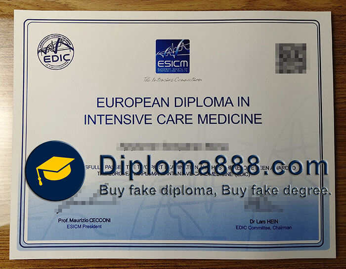 ESICM certificate