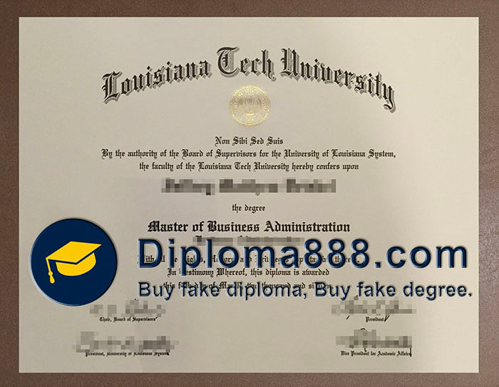 Louisiana Tech University diploma