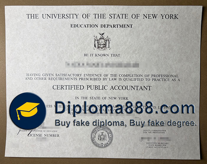 New York CPA certificate