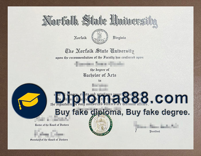 Norfolk State University diploma