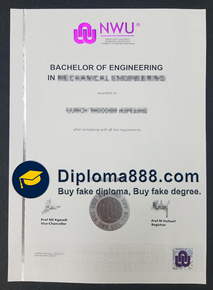 North West University diploma
