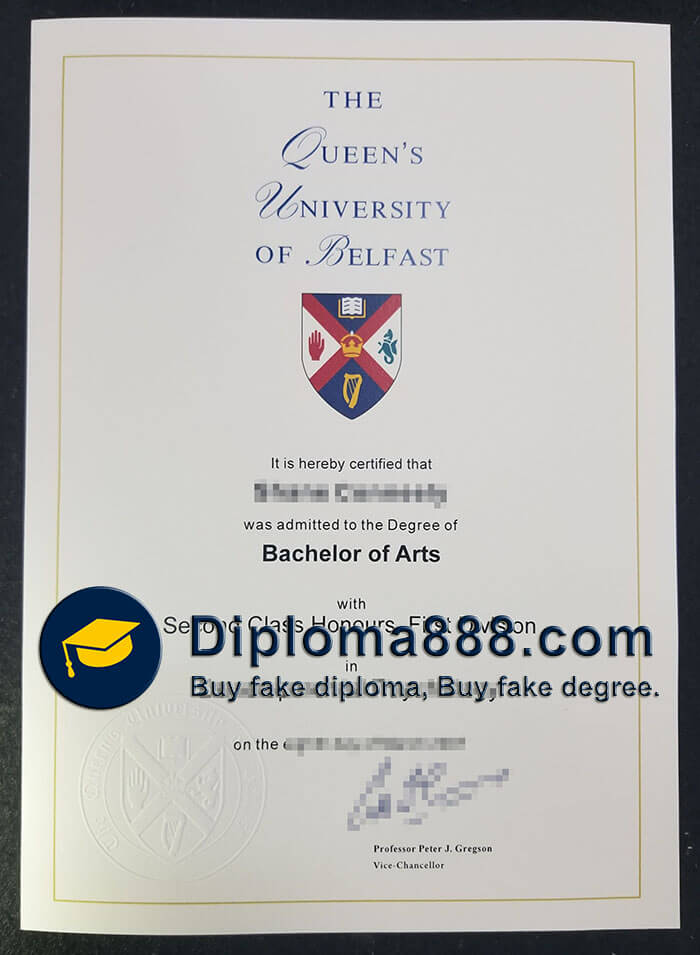 Queen's University of Belfast diploma