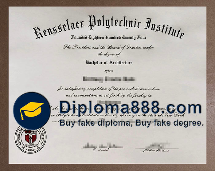 Rensselaer Polytechnic Institute diploma