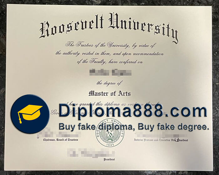 Roosevelt University diploma
