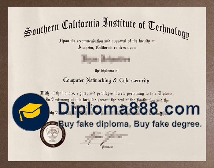 Southern California Institute of Technology diploma