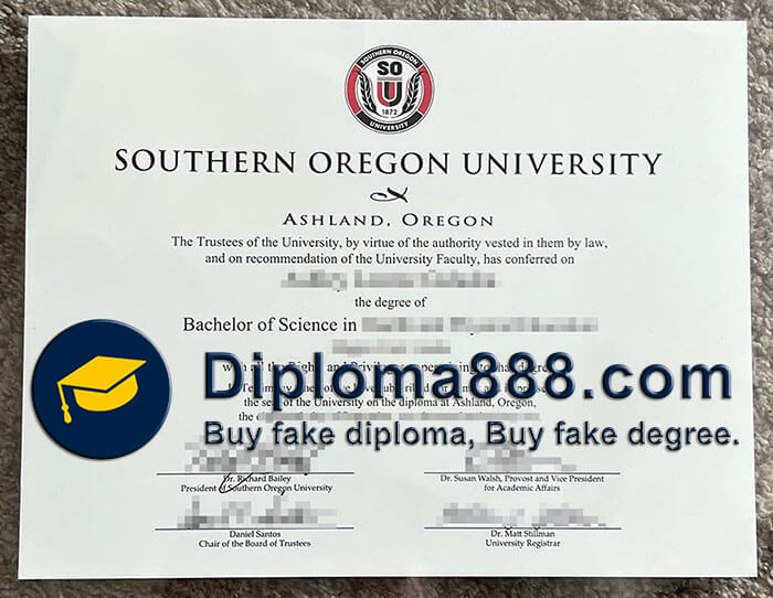 Southern Oregon University diploma