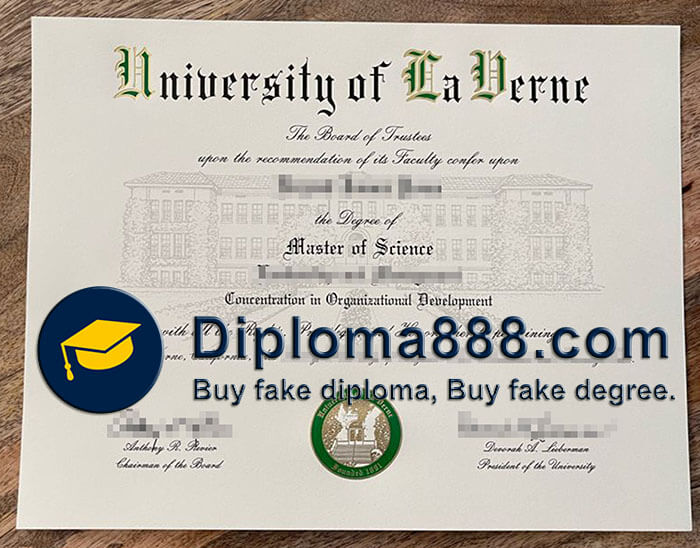 University of La Verne diploma
