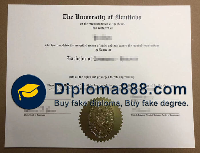 University of Manitoba diploma
