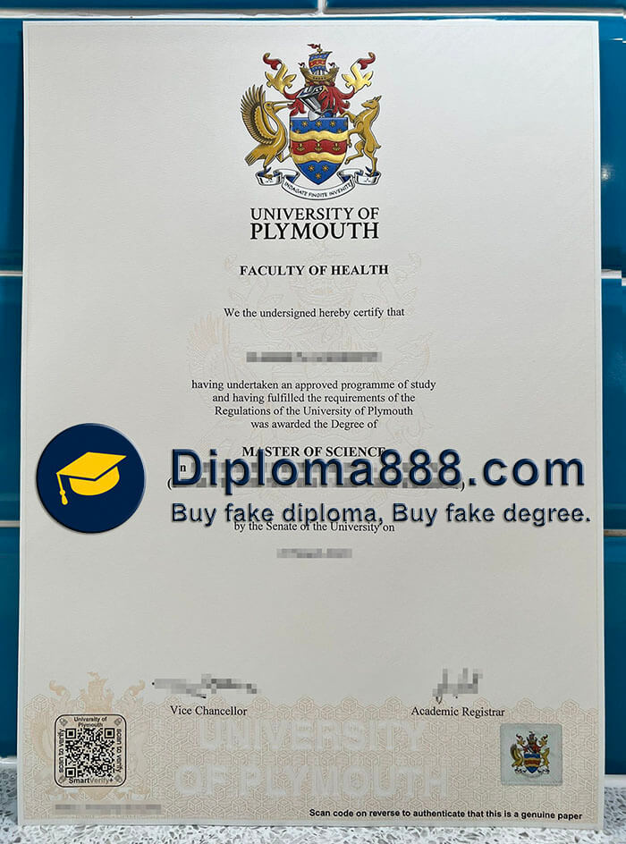 University of Plymouth diploma