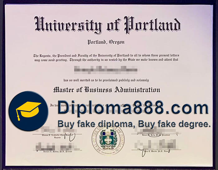 University of Portland diploma