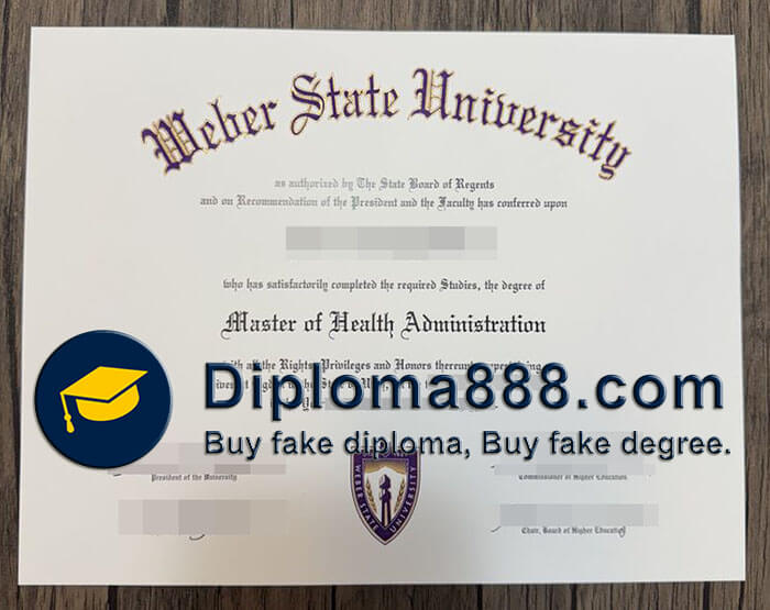 Weber State University diploma