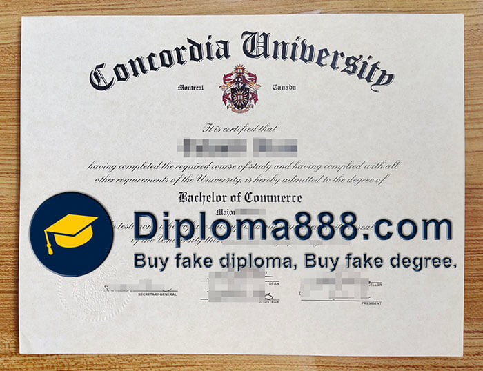 Concordia University diploma