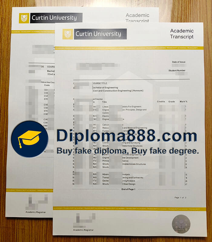 Curtin University degree