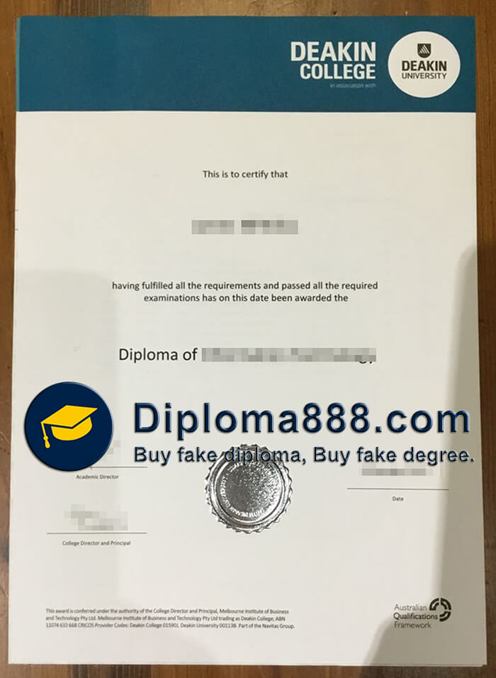 Deakin College degree