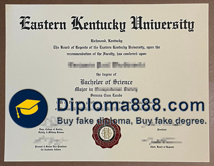 Eastern Kentucky University diploma