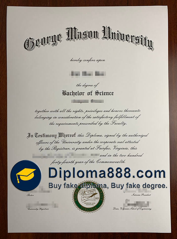 George Mason University diploma