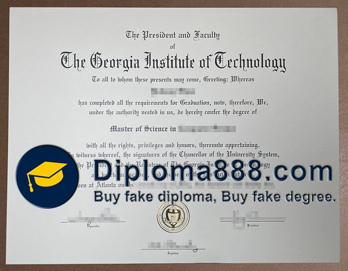 Georgia Institute of Technology diploma