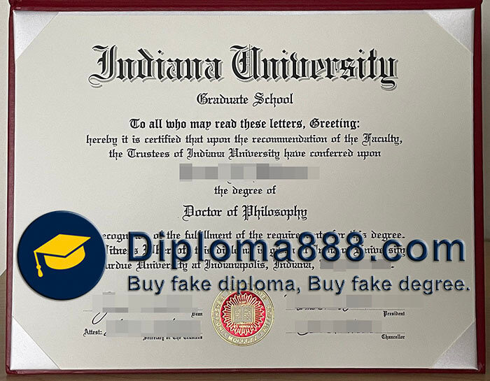 Indiana University diploma