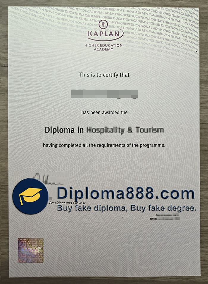 Kaplan Higher Education Academy certificate