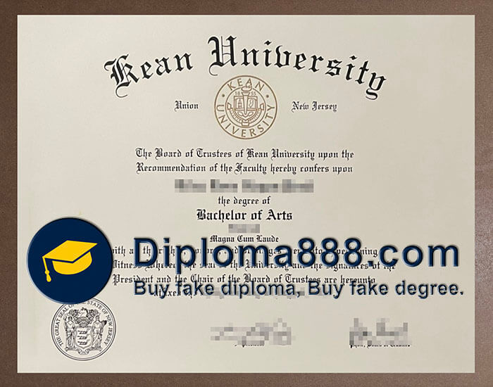 Kean University diploma