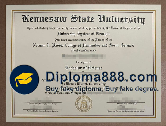 Kennesaw State University diploma